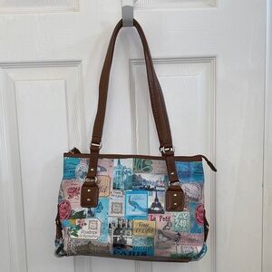 Relic Brown and Multicolor Shoulder Bag